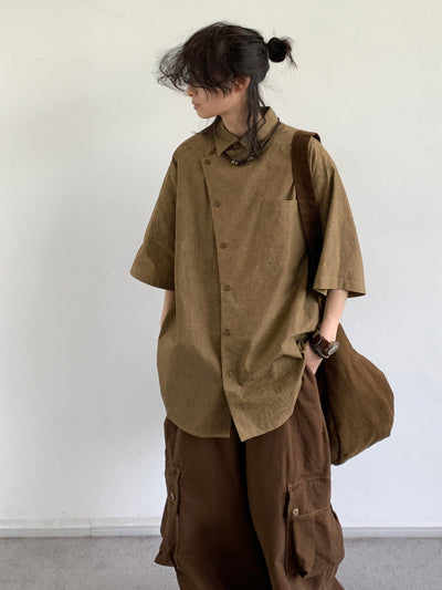 MV Retro Chinese Loose National Style Casual Shirt