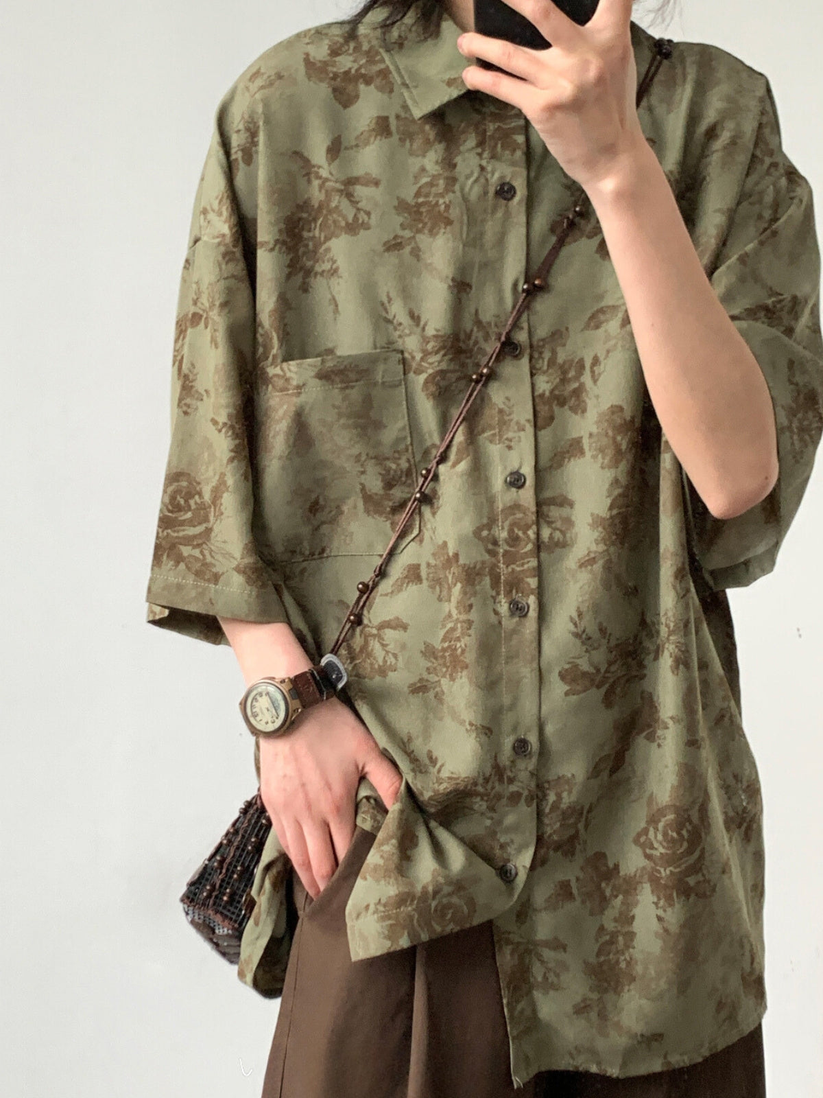 MV Retro Harajuku Floral Shirt