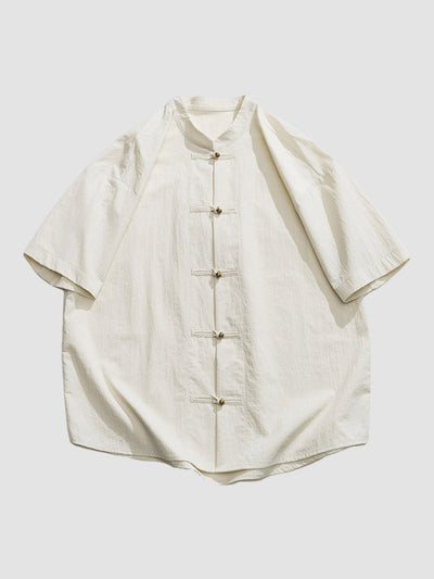 MV Retro Casual Stand Up Collar Shirt