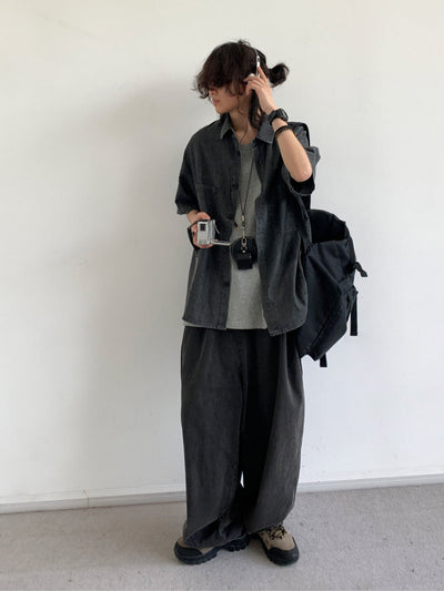 MV Retro Loose Washed Denim Shirt