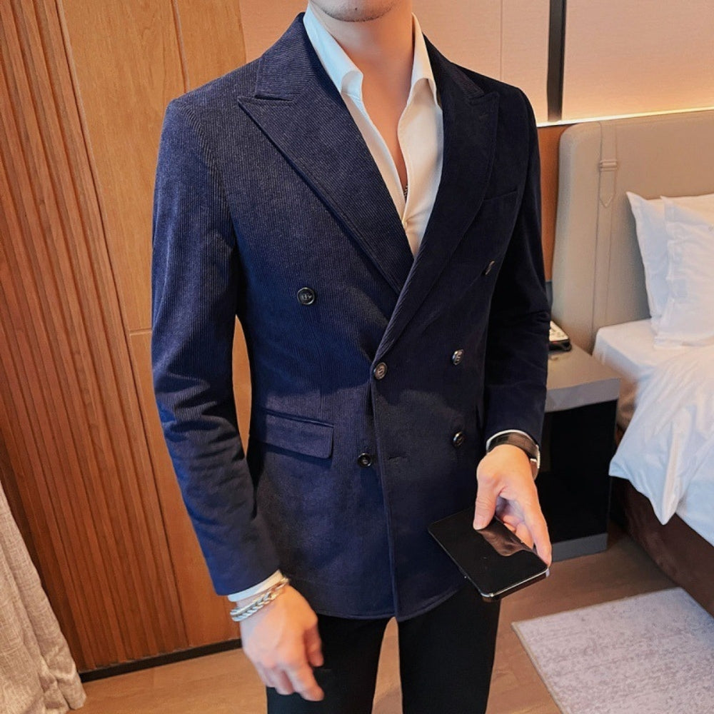 MV Double-Breasted Corduroy Jacket