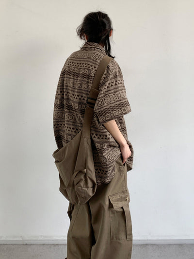 MV Retro Ami Khaki Ethnic Shirt