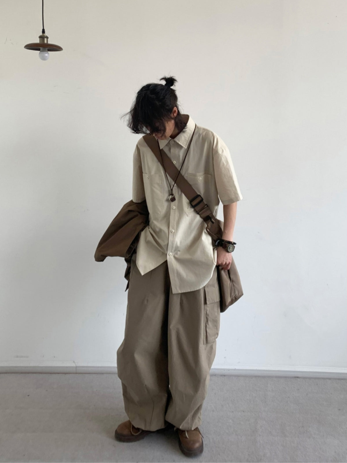 MV Retro Loose Basic Silhouette Casual Shirt
