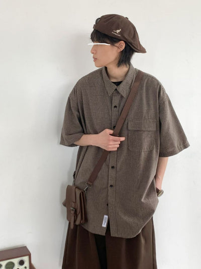 MV Retro Plaid Loose Vintage Shirt