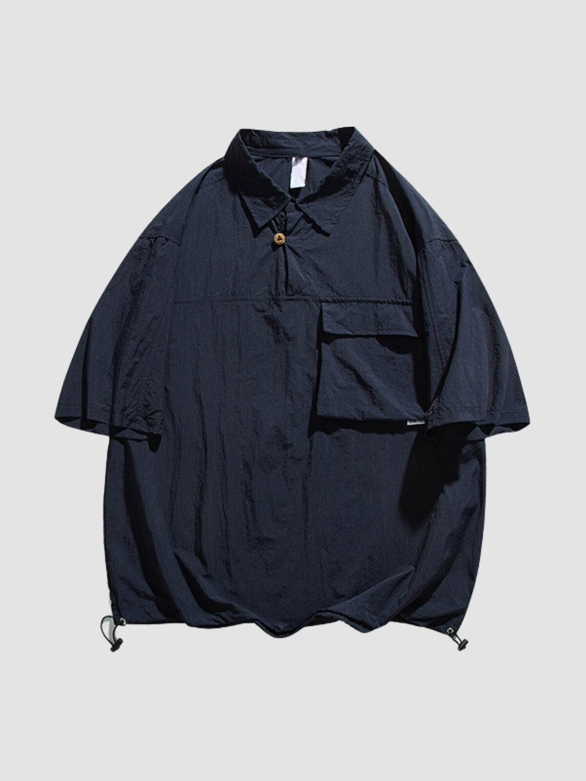 MV Retro Two-Button Versatile Loose Shirt