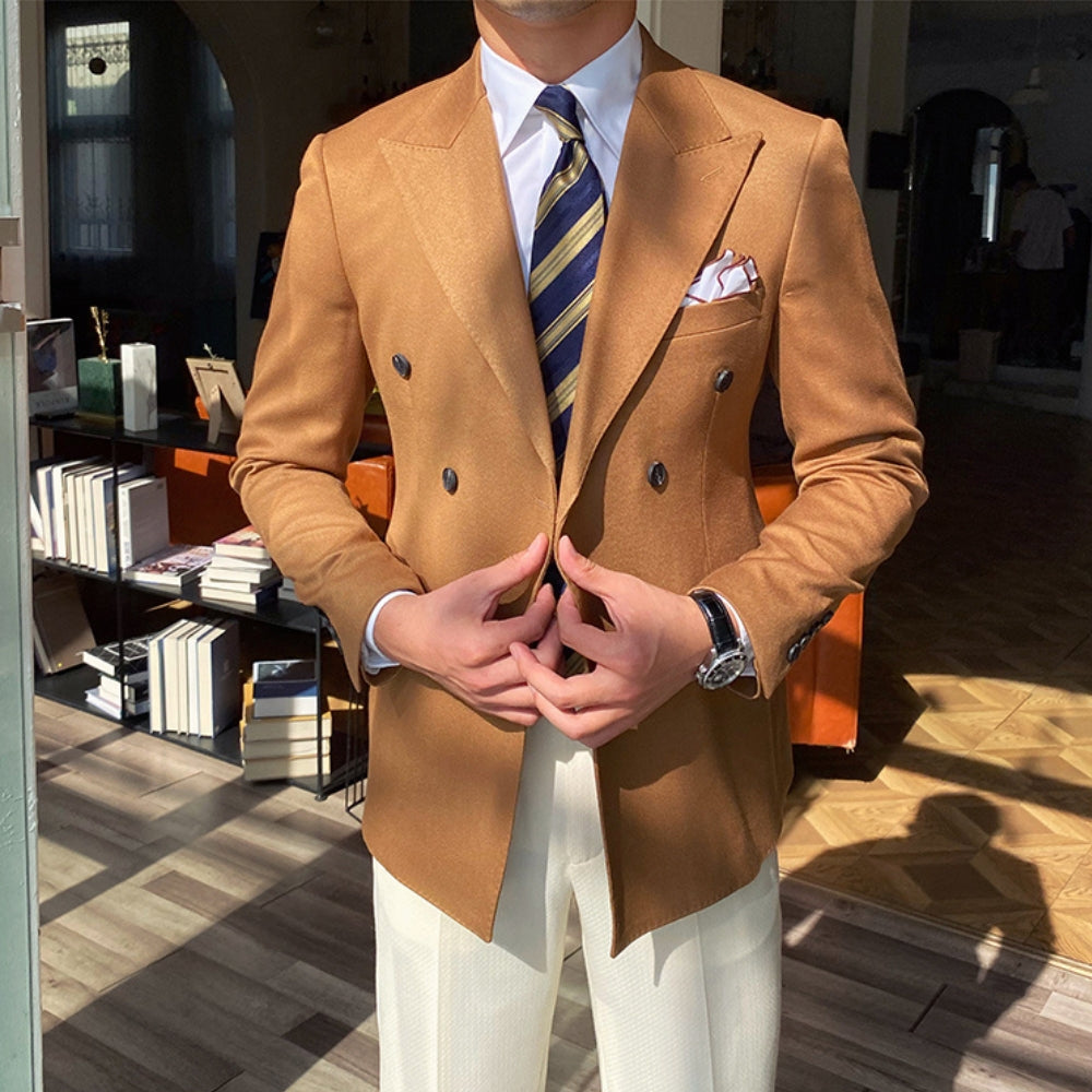 MV Double Breasted Slim Fit Jacket