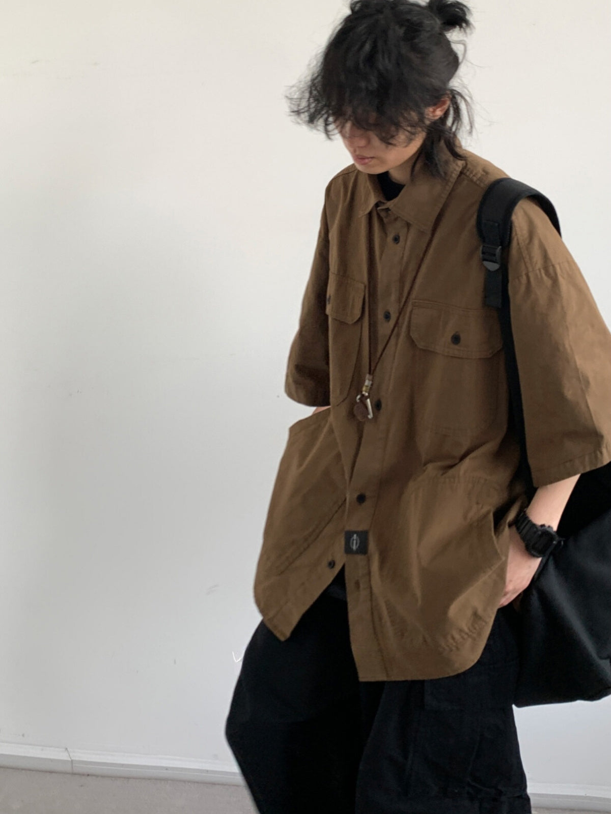 MV Retro Silhouette Short-Sleeved Shirt