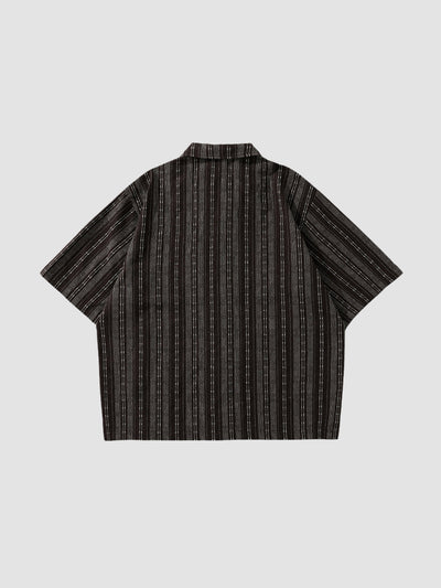 MV Retro Linen Cuban Collar Shirt