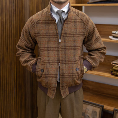 MV Italian Vintage Wool Harrington Jacket