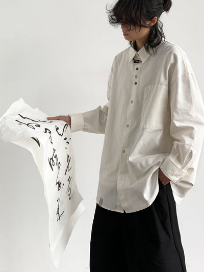 MV Retro Loose Versatile Cotton Shirt
