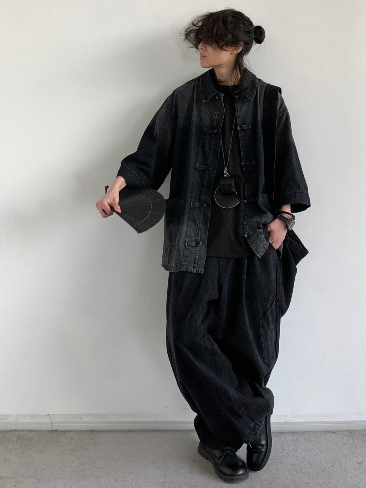 MV Retro Japanese Ethnic Denim Shirt
