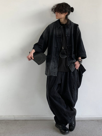MV Retro Japanese Ethnic Denim Shirt