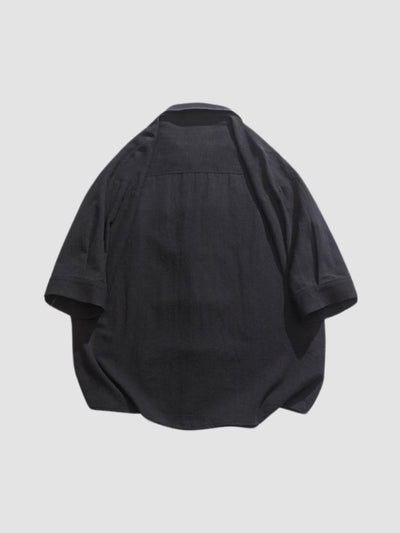 MV Retro Loose Buttoned Linen Shirt