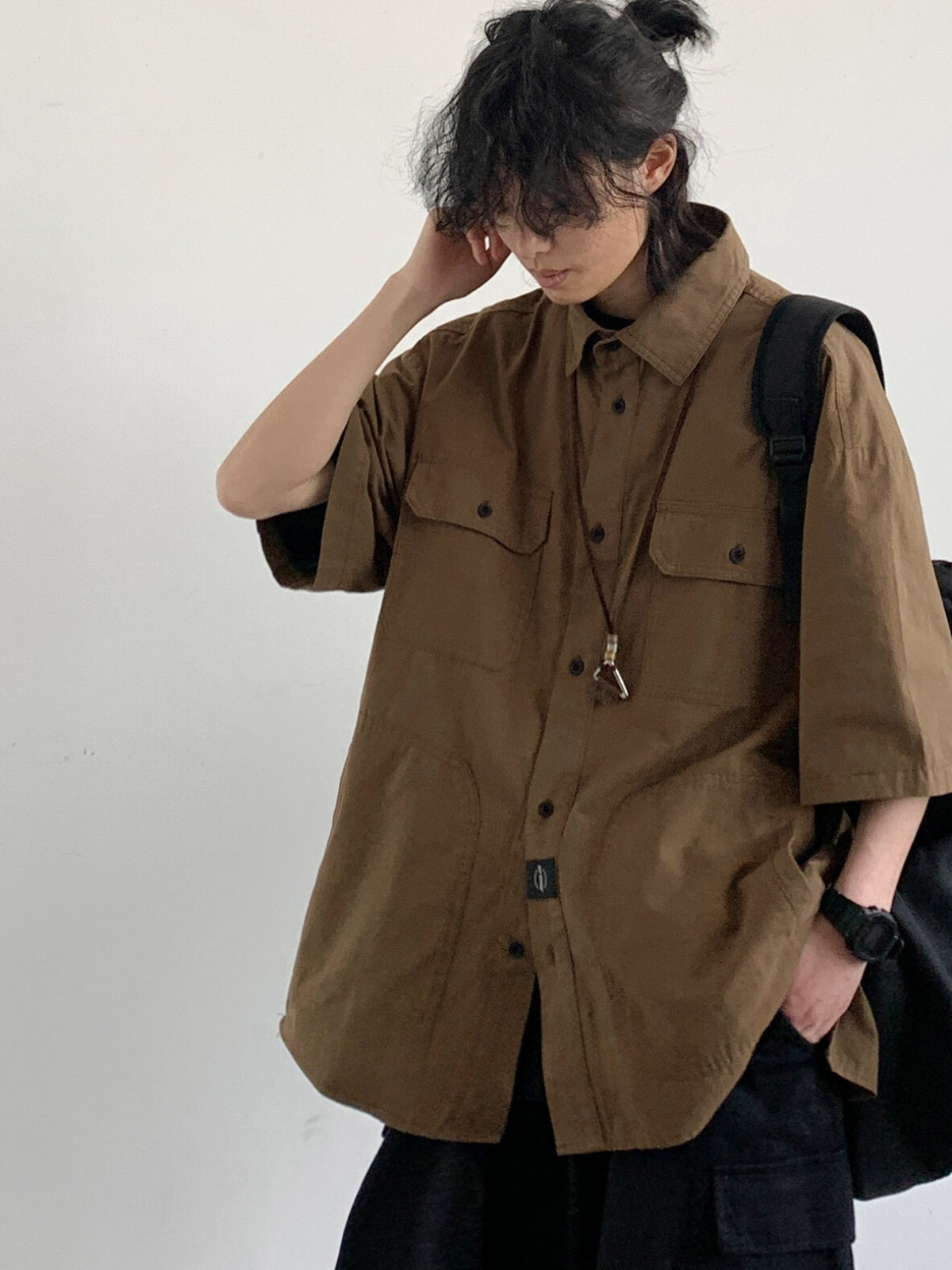 MV Retro Silhouette Short-Sleeved Shirt
