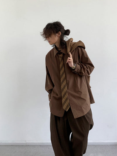 MV Retro Basic Silhouette Loose Shirt