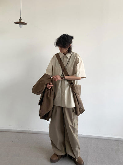 MV Retro Loose Basic Silhouette Casual Shirt