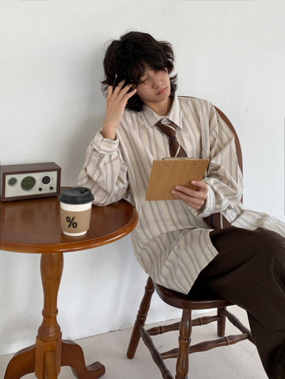 MV Retro Vertical Striped Shirt