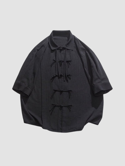 MV Retro Loose Buttoned Linen Shirt