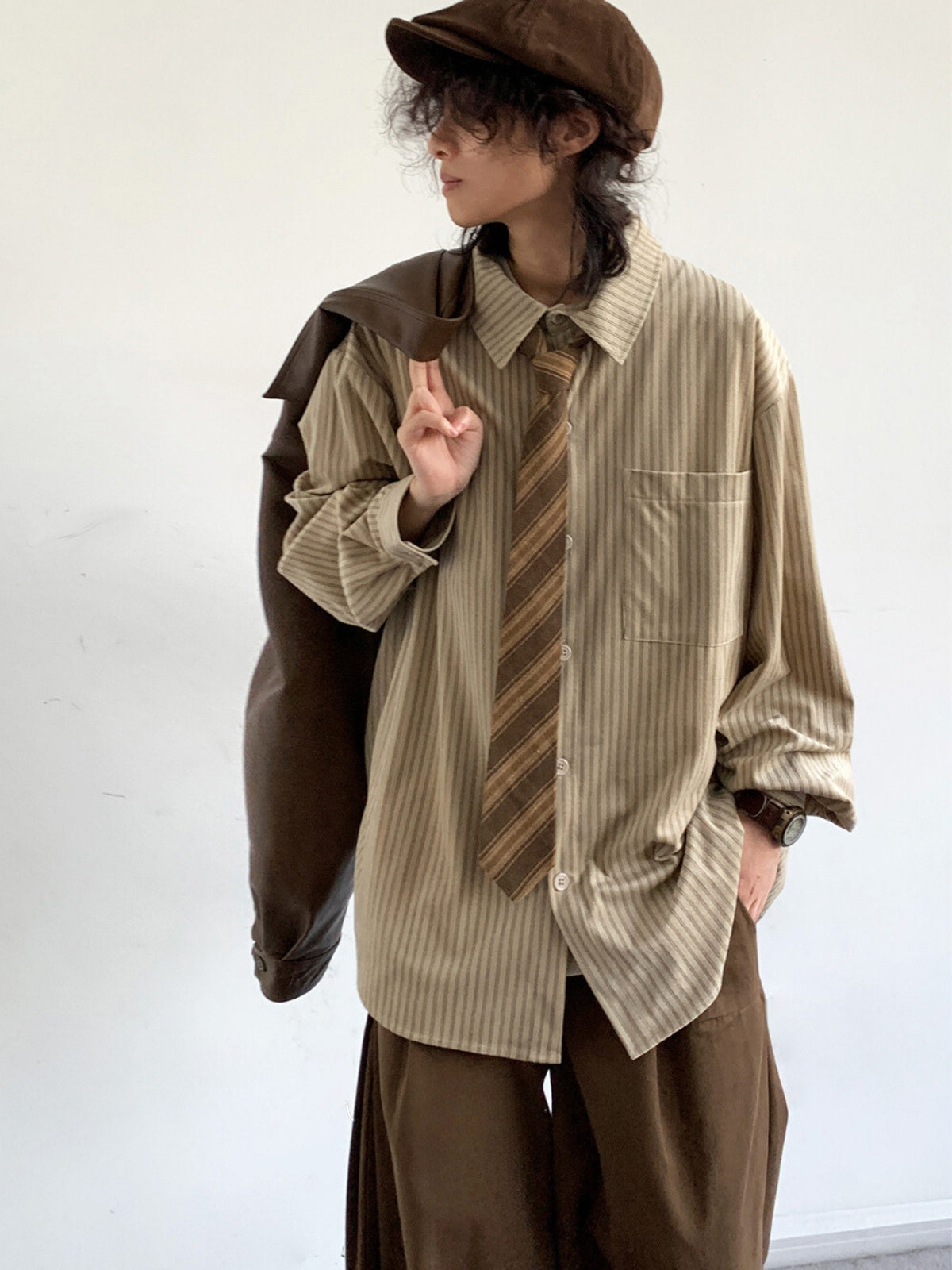 MV Retro Striped Long Sleeve Shirt