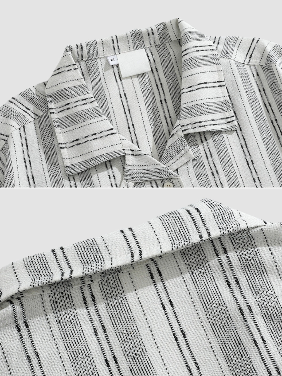 MV Retro Linen Cuban Collar Shirt