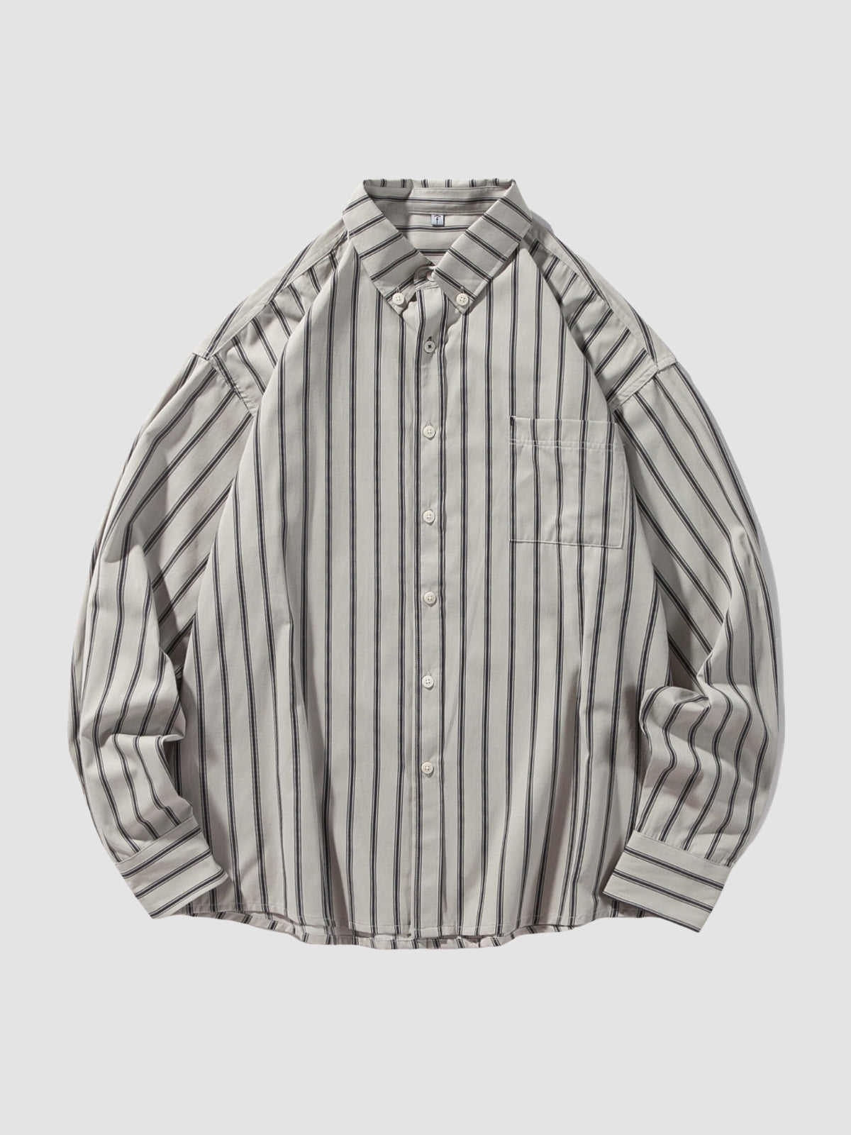 MV Long Sleeve Striped Casual Vintage Shirt