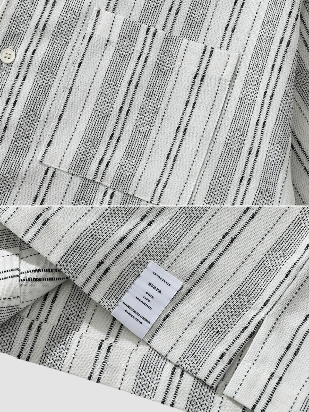 MV Retro Linen Cuban Collar Shirt