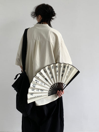 MV Retro Casual Stand Up Collar Shirt