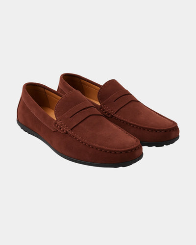VALENTINO LOAFERS - CHESTNUT BROWN