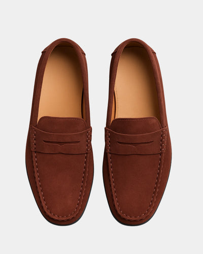 VALENTINO LOAFERS - CHESTNUT BROWN