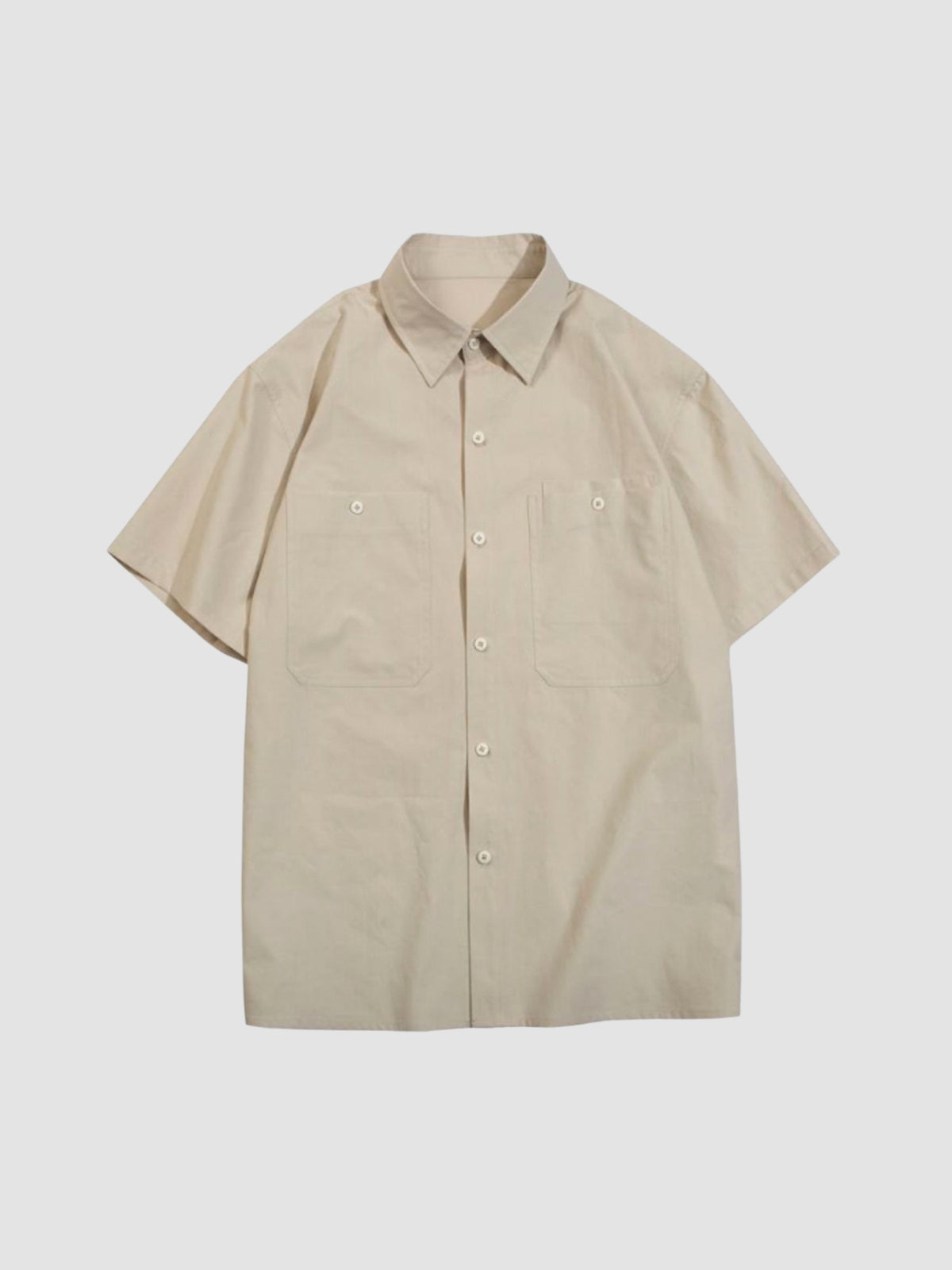 MV Retro Loose Basic Silhouette Casual Shirt