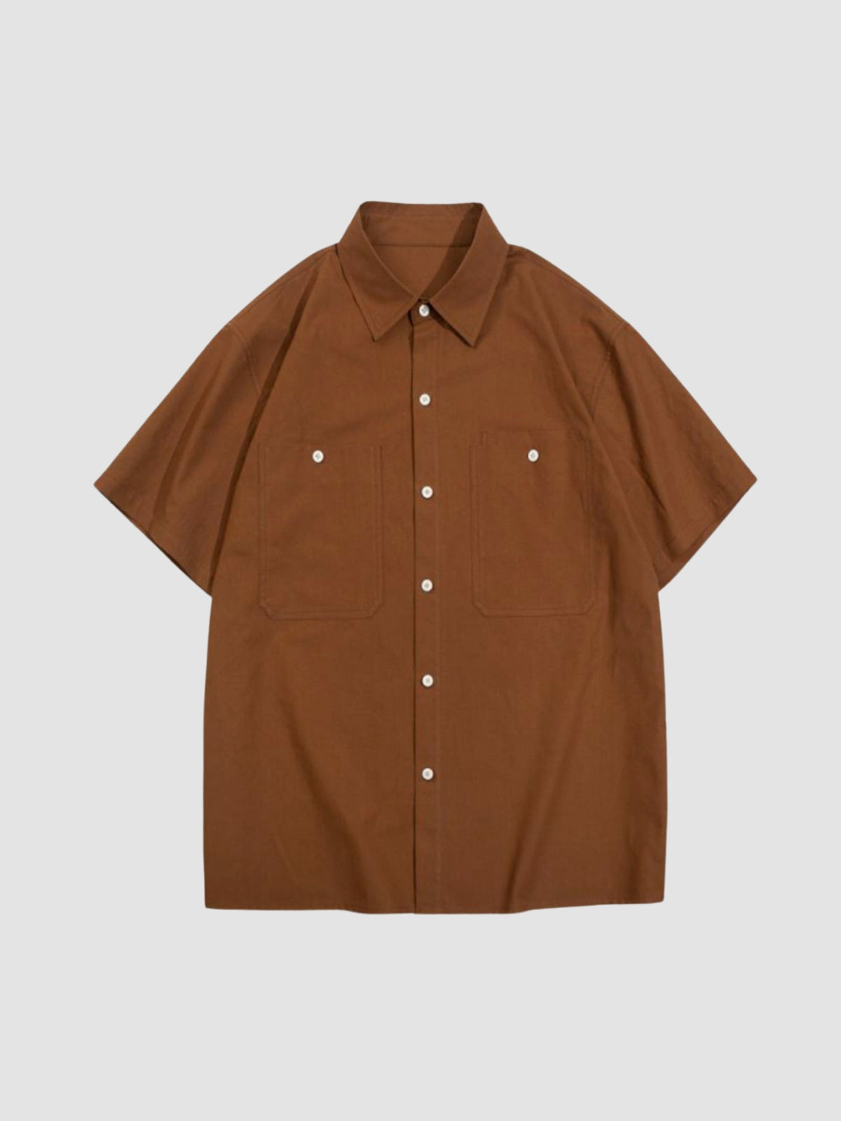 MV Retro Loose Basic Silhouette Casual Shirt