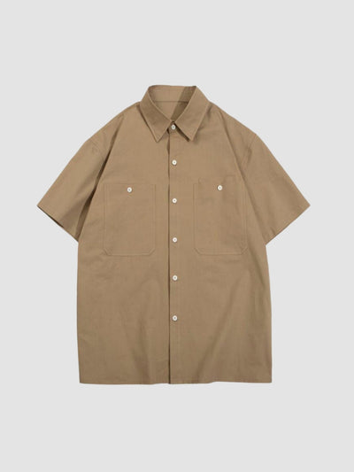 MV Retro Loose Basic Silhouette Casual Shirt