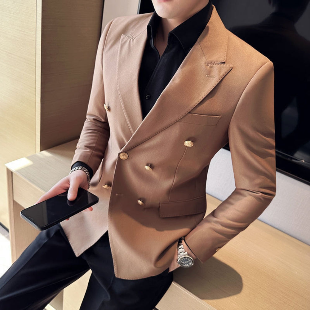 MV Elegant Double-Breasted Suit Jacket