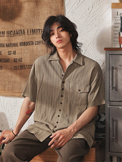 MV Retro Japanese Loose Thin Shirt