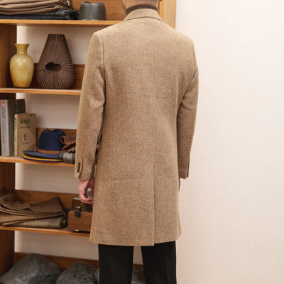 MV Italian Warm Double-Breasted Wool Coat