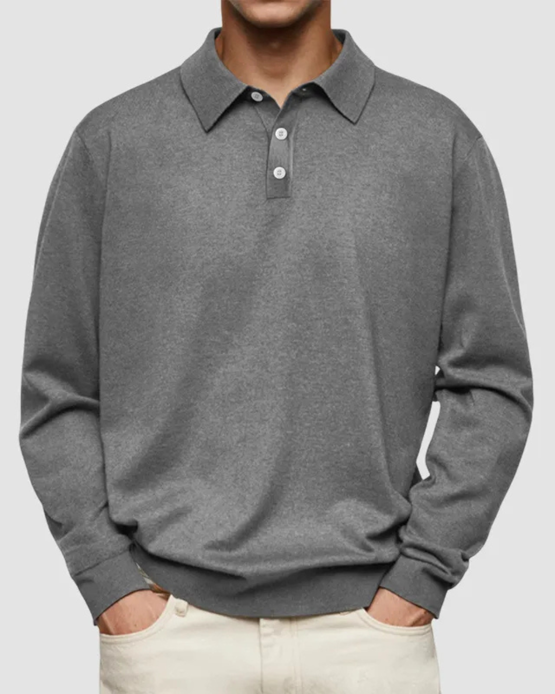 Kai – Solid Color Polo Shirt