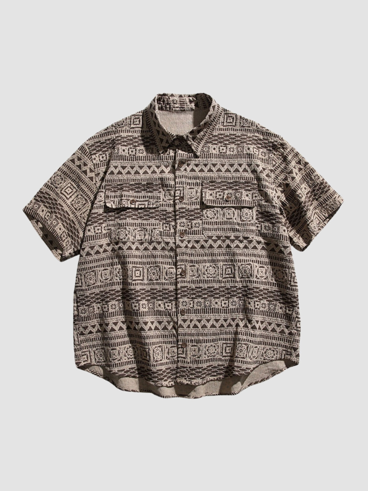 MV Retro Ami Khaki Ethnic Shirt