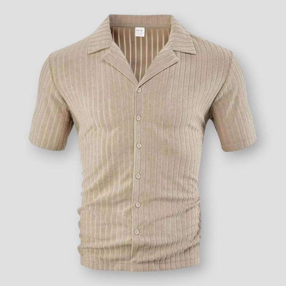 Saint Morris Casper Knitted Ribbed Shirt