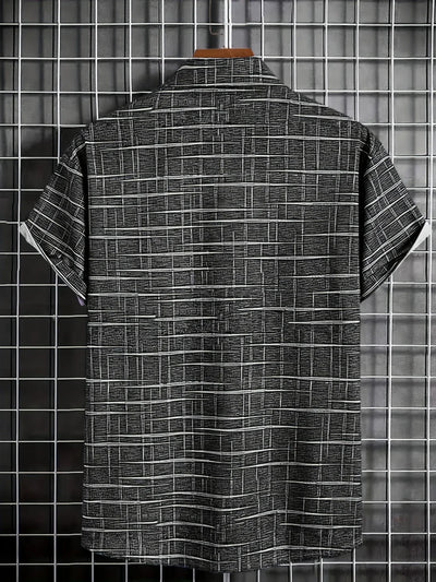 Haroyan - Stylish Plaid Stripe Pattern Shirt